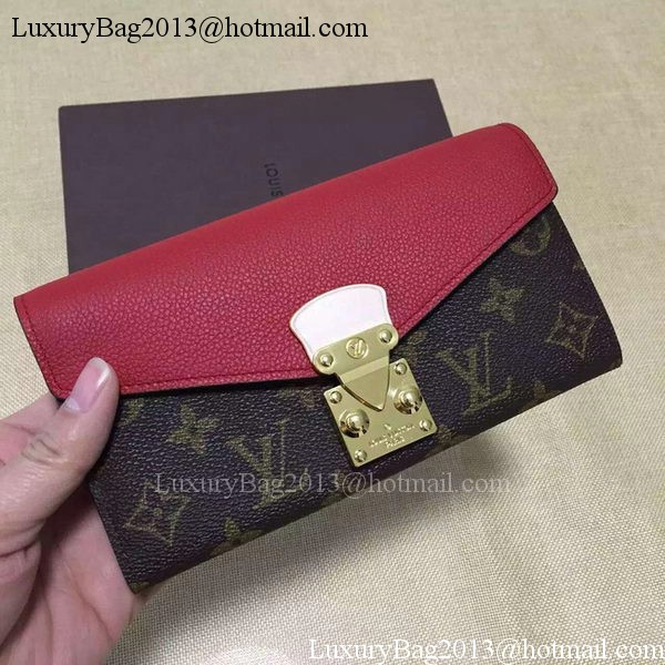 Louis Vuitton Monogram Canvas PALLAS WALLET M58413 Red Louis Vuitton Monogram Canvas PALLAS WALLET M58413 Red
