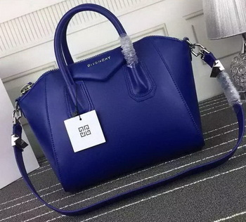 Givenchy Antigona Bag Calfskin Leather G66552 Blue Givenchy Antigona Bag Calfskin Leather G66552 Blue