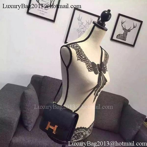 Hermes Constance Bag Calfskin Leather H9999 Black Hermes Constance Bag Calfskin Leather H9999 Black