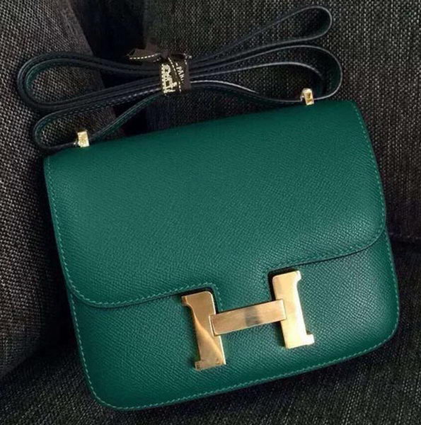 Hermes Constance Bag Calfskin Leather H9999 Green Hermes Constance Bag Calfskin Leather H9999 Green