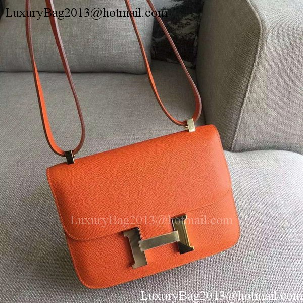 Hermes Constance Bag Calfskin Leather H9999 Orange Hermes Constance Bag Calfskin Leather H9999 Orange
