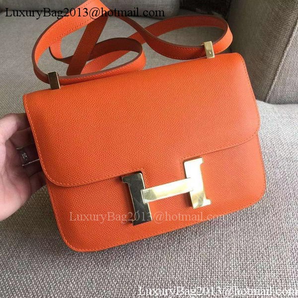 Hermes Constance Bag Calfskin Leather H9999 Orange Hermes Constance Bag Calfskin Leather H9999 Orange