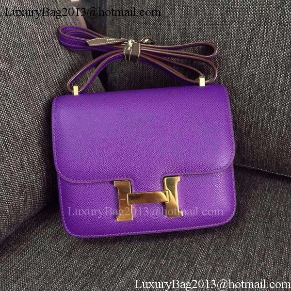 Hermes Constance Bag Calfskin Leather H9999 Violet Hermes Constance Bag Calfskin Leather H9999 Violet