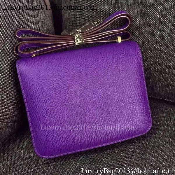 Hermes Constance Bag Calfskin Leather H9999 Violet Hermes Constance Bag Calfskin Leather H9999 Violet