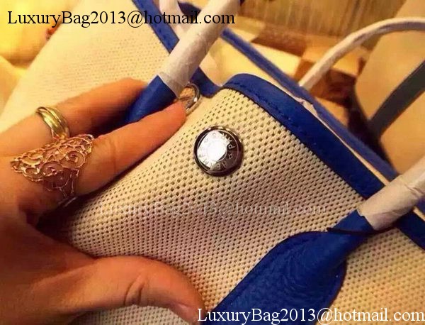 Hermes Garden Party 36cm Tote Bags Canvas HGP1927 Blue Hermes Garden Party 36cm Tote Bags Canvas HGP1927 Blue
