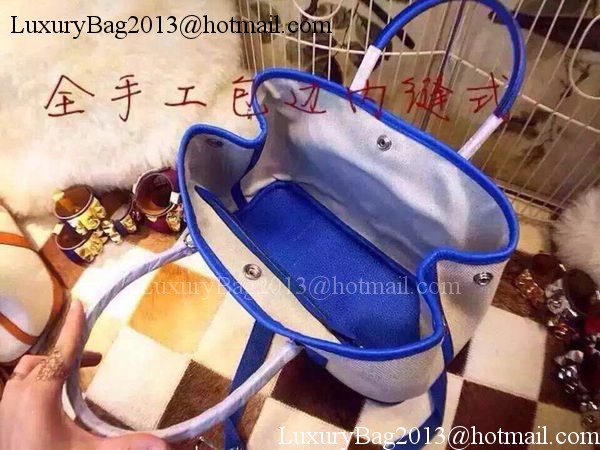 Hermes Garden Party 36cm Tote Bags Canvas HGP1927 Blue Hermes Garden Party 36cm Tote Bags Canvas HGP1927 Blue
