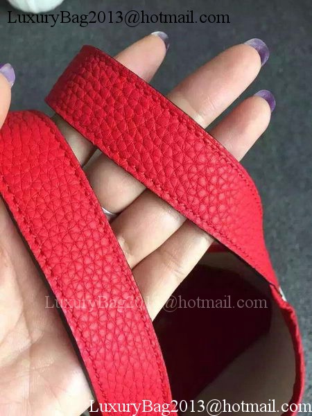 Hermes Picotin Lock 18cm Bag Canvas HPL8618T Red Hermes Picotin Lock 18cm Bag Canvas HPL8618T Red