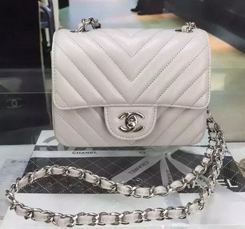 Chanel Classic MINI Flap Bag Cannage Pattern Leather A8171 Grey Chanel Classic MINI Flap Bag Cannage Pattern Leather A8171 Grey