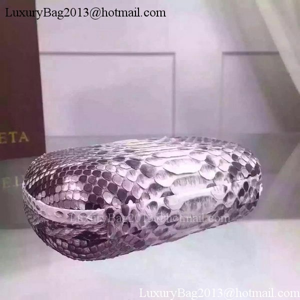 Bottega Veneta Snake Leather Knot Clutch BV8653 Grey Bottega Veneta Snake Leather Knot Clutch BV8653 Grey
