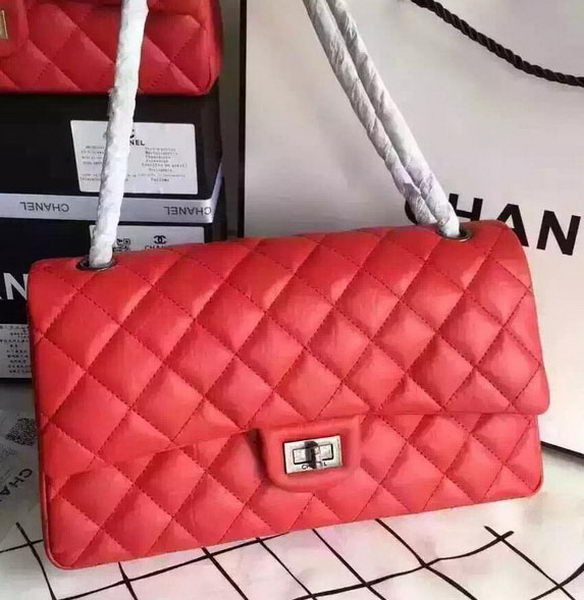 Chanel Classic Flap Bag Red Original Leather CHA8575 Silver Chanel Classic Flap Bag Red Original Leather CHA8575 Silver