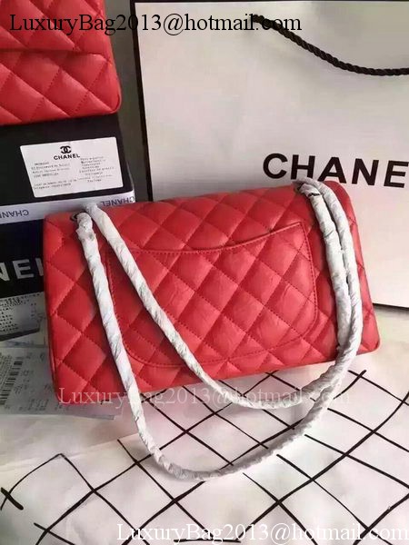 Chanel Classic Flap Bag Red Original Leather CHA8575 Silver Chanel Classic Flap Bag Red Original Leather CHA8575 Silver