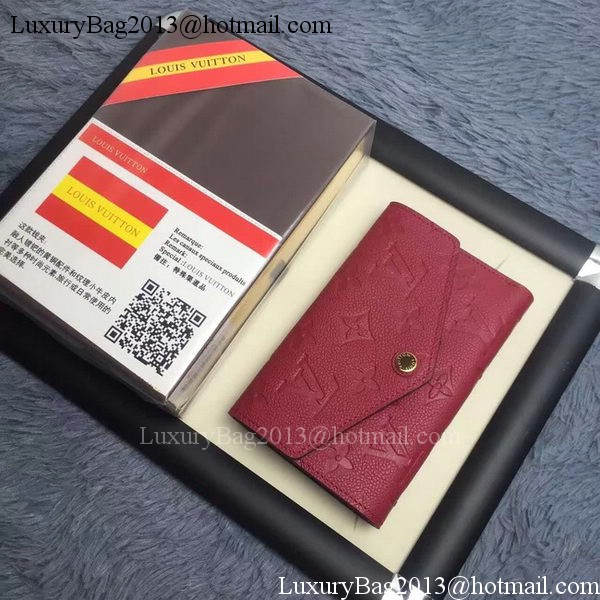 Louis Vuitton Monogram Empreinte COMPACT CURIEUSE WALLET M60568 Purple Louis Vuitton Monogram Empreinte COMPACT CURIEUSE WALLET M60568 Purple