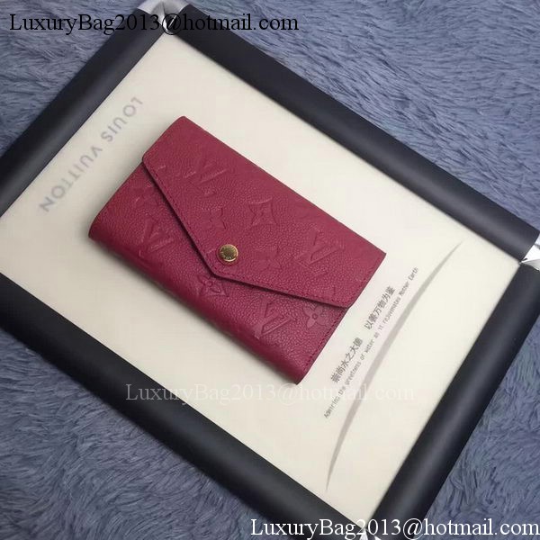 Louis Vuitton Monogram Empreinte COMPACT CURIEUSE WALLET M60568 Purple Louis Vuitton Monogram Empreinte COMPACT CURIEUSE WALLET M60568 Purple