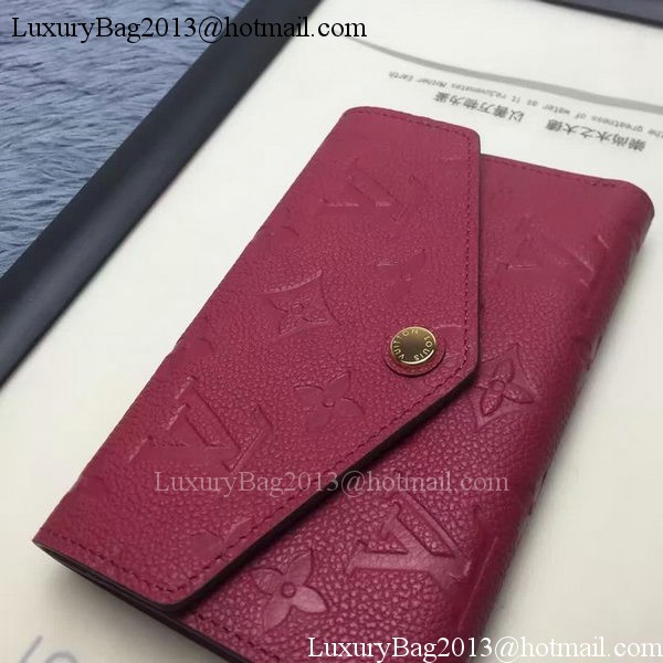Louis Vuitton Monogram Empreinte COMPACT CURIEUSE WALLET M60568 Purple Louis Vuitton Monogram Empreinte COMPACT CURIEUSE WALLET M60568 Purple