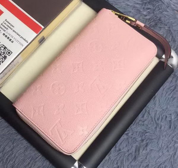 Louis Vuitton Monogram Empreinte ZIPPY WALLET M60571 Pink Louis Vuitton Monogram Empreinte ZIPPY WALLET M60571 Pink