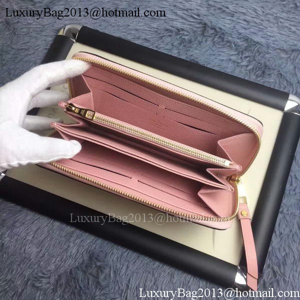 Louis Vuitton Monogram Empreinte ZIPPY WALLET M60571 Pink Louis Vuitton Monogram Empreinte ZIPPY WALLET M60571 Pink