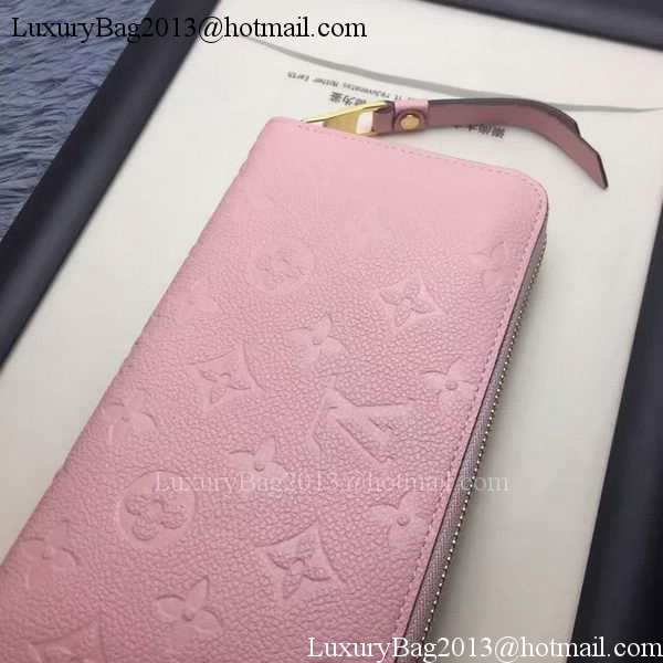 Louis Vuitton Monogram Empreinte ZIPPY WALLET M60571 Pink Louis Vuitton Monogram Empreinte ZIPPY WALLET M60571 Pink
