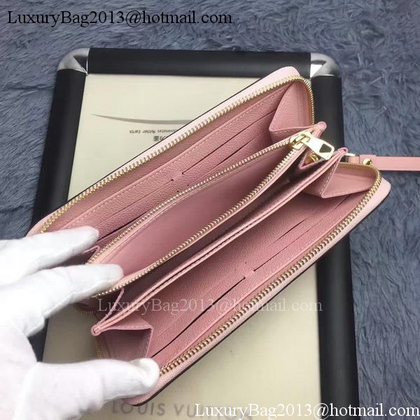 Louis Vuitton Monogram Empreinte ZIPPY WALLET M60571 Pink Louis Vuitton Monogram Empreinte ZIPPY WALLET M60571 Pink