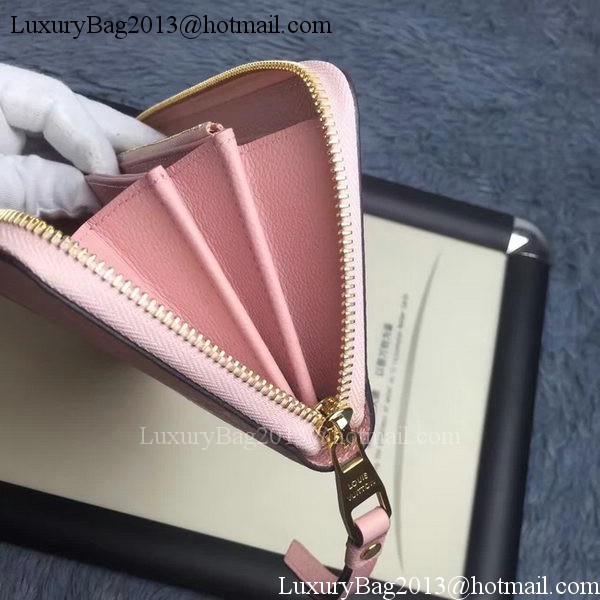 Louis Vuitton Monogram Empreinte ZIPPY WALLET M60571 Pink Louis Vuitton Monogram Empreinte ZIPPY WALLET M60571 Pink