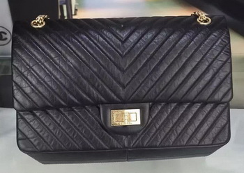 Chanel Classic Flap Bag Original Chevron Leather A90669 Black Chanel Classic Flap Bag Original Chevron Leather A90669 Black