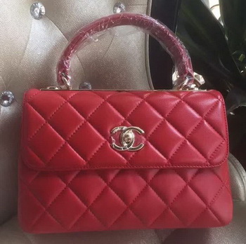 Chanel Classic Top Flap Bag Original Sheepskin Leather A92236 Red Chanel Classic Top Flap Bag Original Sheepskin Leather A92236 Red
