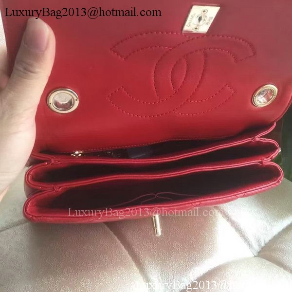 Chanel Classic Top Flap Bag Original Sheepskin Leather A92236 Red Chanel Classic Top Flap Bag Original Sheepskin Leather A92236 Red