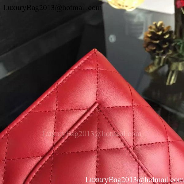 Chanel WOC mini Flap Bag Red Sheepskin A5373 Gold Chanel WOC mini Flap Bag Red Sheepskin A5373 Gold