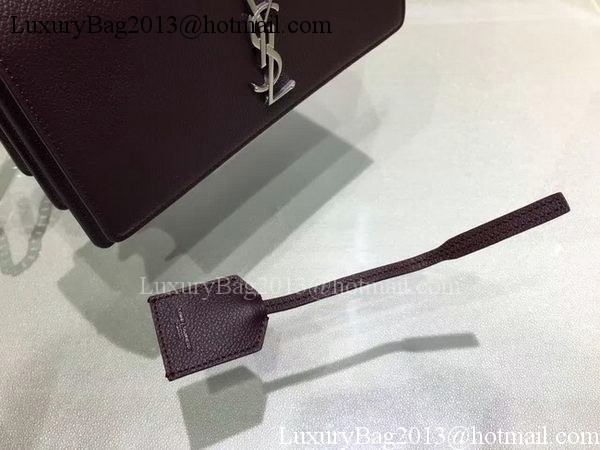 Yves Saint Laurent Cross-body Shoulder Bag Y13928 Purple Yves Saint Laurent Cross-body Shoulder Bag Y13928 Purple