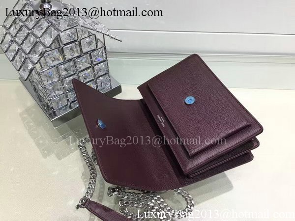 Yves Saint Laurent Cross-body Shoulder Bag Y13928 Purple Yves Saint Laurent Cross-body Shoulder Bag Y13928 Purple