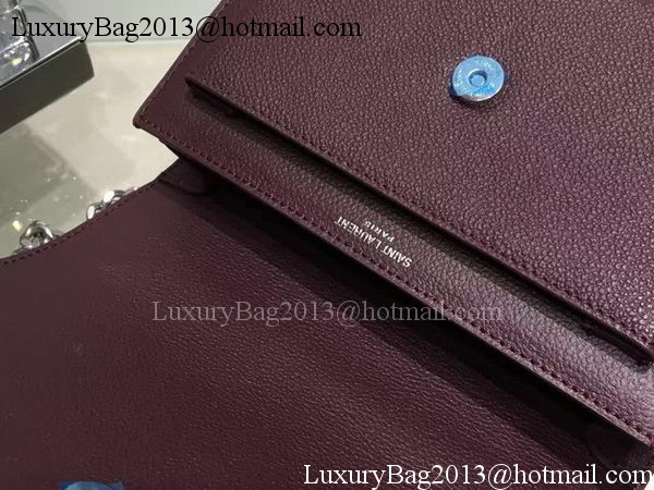 Yves Saint Laurent Cross-body Shoulder Bag Y13928 Purple Yves Saint Laurent Cross-body Shoulder Bag Y13928 Purple