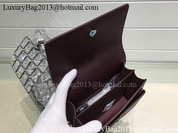 Yves Saint Laurent Cross-body Shoulder Bag Y13928 Purple Yves Saint Laurent Cross-body Shoulder Bag Y13928 Purple