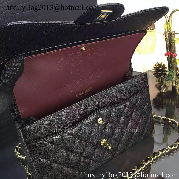 Chanel Classic Flap Bag Original Cannage Patterns A1119 Black Chanel Classic Flap Bag Original Cannage Patterns A1119 Black