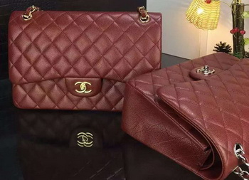Chanel Classic Flap Bag Original Cannage Patterns A1119 Burgundy Chanel Classic Flap Bag Original Cannage Patterns A1119 Burgundy