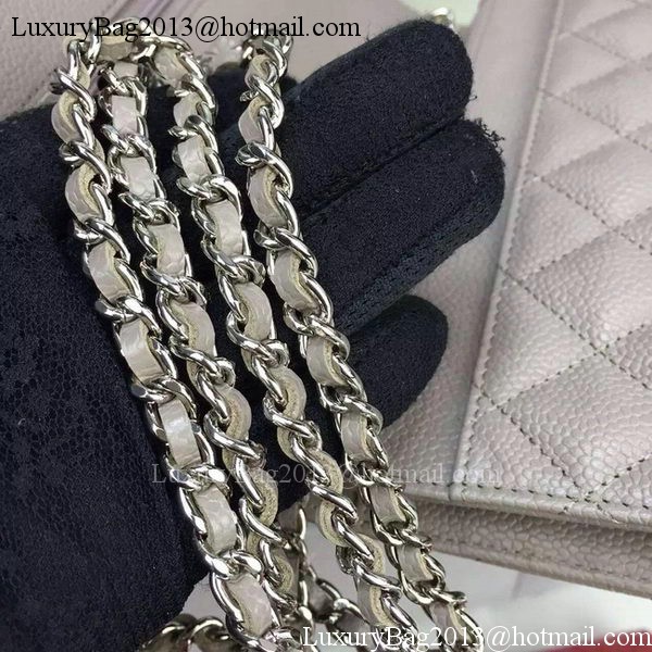 Chanel mini Flap Bag Cannage Pattern A8373 Grey Chanel mini Flap Bag Cannage Pattern A8373 Grey