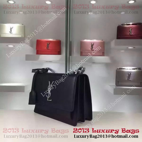 Yves Saint Laurent Cross-body Shoulder Bag Y8816 Black Yves Saint Laurent Cross-body Shoulder Bag Y8816 Black