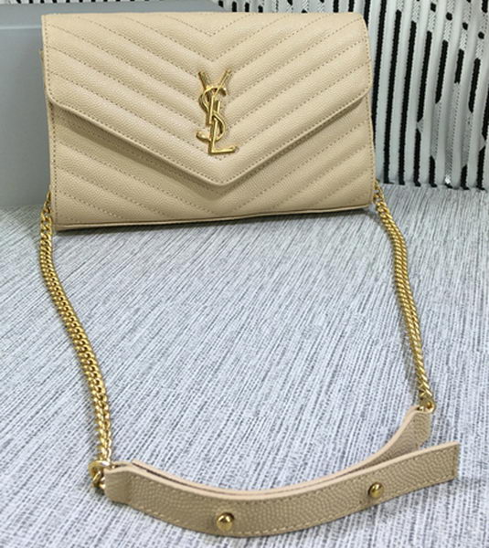 YSL Classic Monogramme Flap Bag Cannage Pattern Y377828L Apricot YSL Classic Monogramme Flap Bag Cannage Pattern Y377828L Apricot