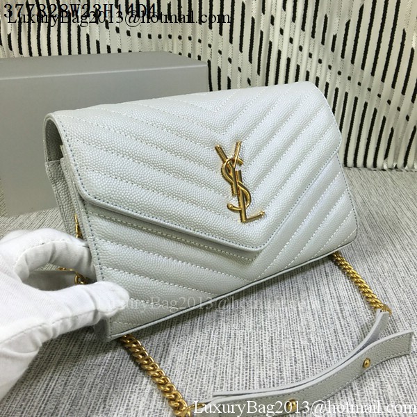 YSL Classic Monogramme Flap Bag Cannage Pattern Y377828L OffWhite YSL Classic Monogramme Flap Bag Cannage Pattern Y377828L OffWhite
