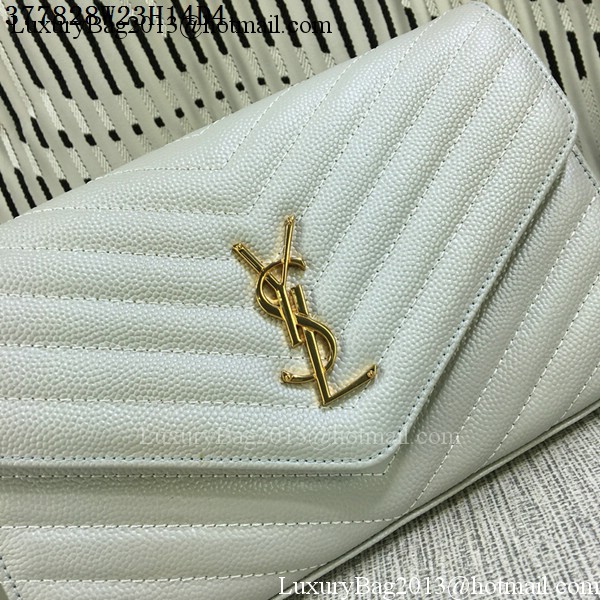 YSL Classic Monogramme Flap Bag Cannage Pattern Y377828L OffWhite YSL Classic Monogramme Flap Bag Cannage Pattern Y377828L OffWhite