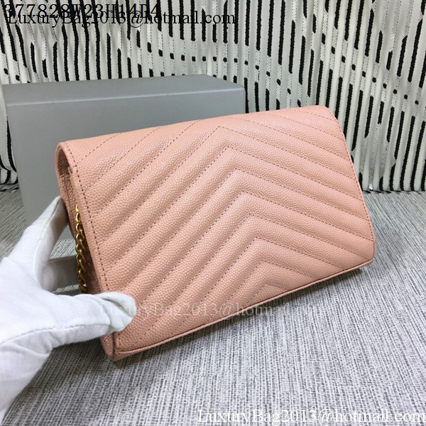 YSL Classic Monogramme Flap Bag Cannage Pattern Y377828L Pink YSL Classic Monogramme Flap Bag Cannage Pattern Y377828L Pink