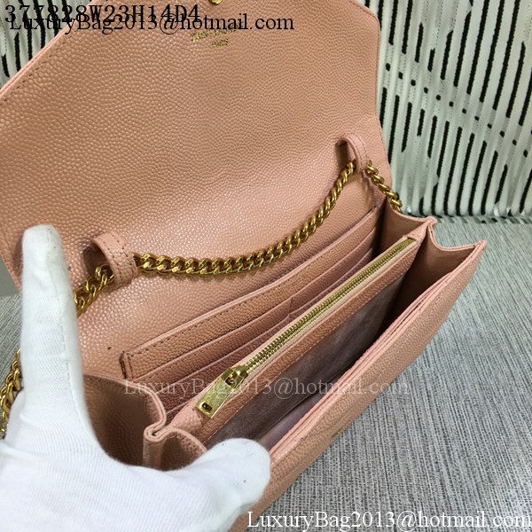 YSL Classic Monogramme Flap Bag Cannage Pattern Y377828L Pink YSL Classic Monogramme Flap Bag Cannage Pattern Y377828L Pink