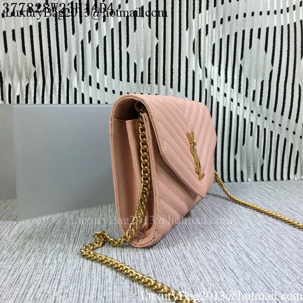 YSL Classic Monogramme Flap Bag Cannage Pattern Y377828L Pink YSL Classic Monogramme Flap Bag Cannage Pattern Y377828L Pink