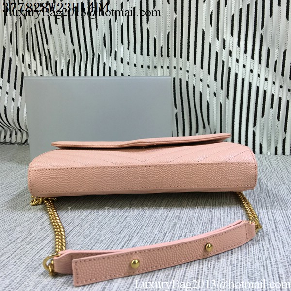 YSL Classic Monogramme Flap Bag Cannage Pattern Y377828L Pink YSL Classic Monogramme Flap Bag Cannage Pattern Y377828L Pink