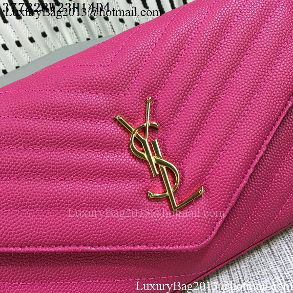 YSL Classic Monogramme Flap Bag Cannage Pattern Y377828L Rose YSL Classic Monogramme Flap Bag Cannage Pattern Y377828L Rose