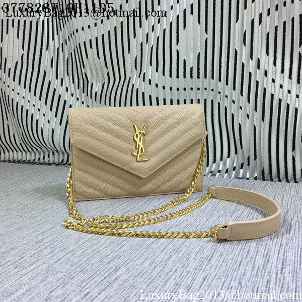 YSL Classic Monogramme Flap Bag Cannage Pattern Y377828S Apricot YSL Classic Monogramme Flap Bag Cannage Pattern Y377828S Apricot
