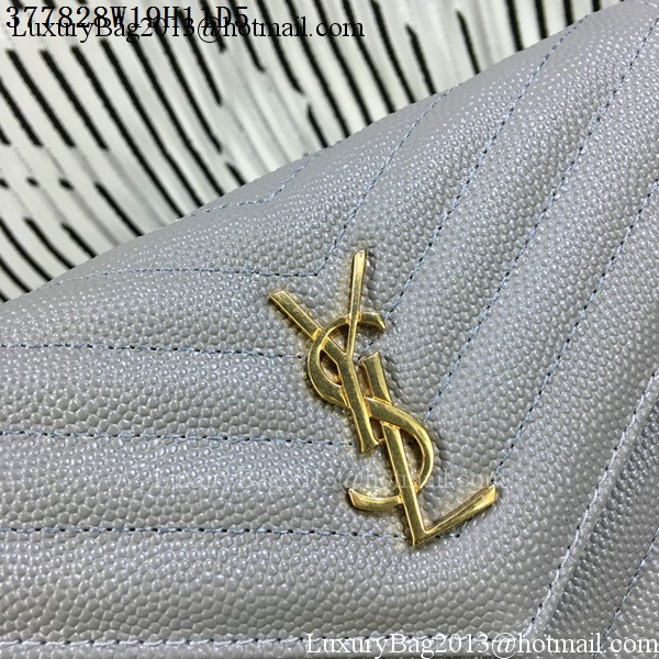 YSL Classic Monogramme Flap Bag Cannage Pattern Y377828S Grey YSL Classic Monogramme Flap Bag Cannage Pattern Y377828S Grey