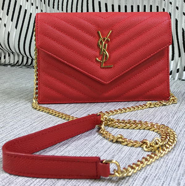 YSL Classic Monogramme Flap Bag Cannage Pattern Y377828S Red YSL Classic Monogramme Flap Bag Cannage Pattern Y377828S Red