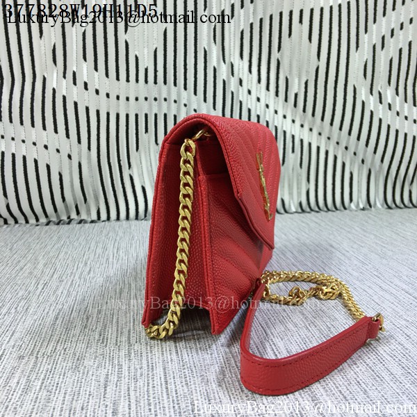 YSL Classic Monogramme Flap Bag Cannage Pattern Y377828S Red YSL Classic Monogramme Flap Bag Cannage Pattern Y377828S Red