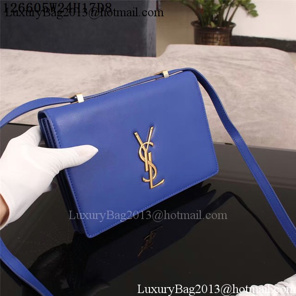 Yves Saint Laurent Monogramme Cross-body Shoulder Bag 126605 Blue Yves Saint Laurent Monogramme Cross-body Shoulder Bag 126605 Blue