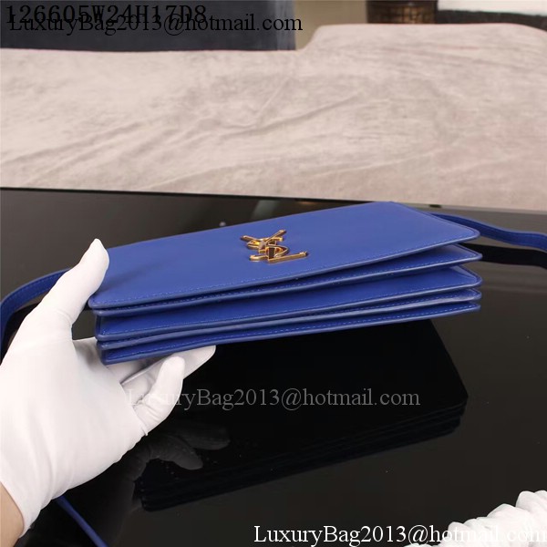 Yves Saint Laurent Monogramme Cross-body Shoulder Bag 126605 Blue Yves Saint Laurent Monogramme Cross-body Shoulder Bag 126605 Blue