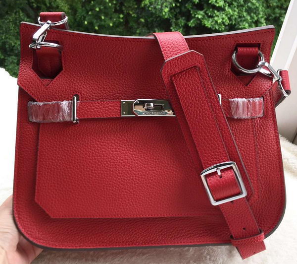 Hermes Jypsiere 31CM Shoulder Bag Calfskin Leather H0880 Red Hermes Jypsiere 31CM Shoulder Bag Calfskin Leather H0880 Red